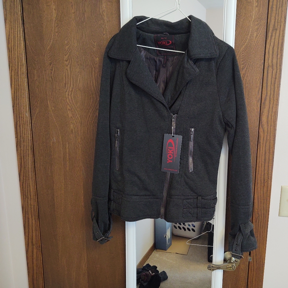 Yoki Gray Utility Jacket